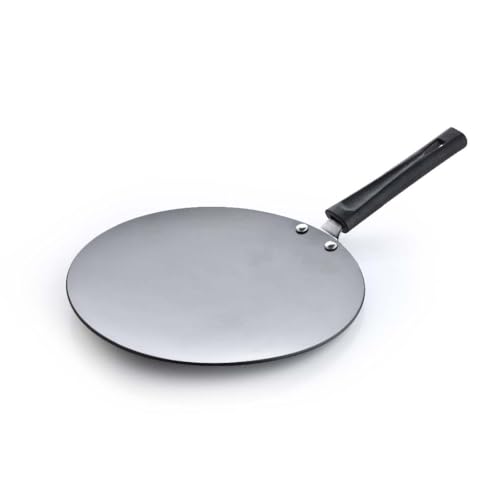 Image of Crystal Hard-Anodised Roti Tawa 250 MM | Thick Base for Uniform Heating | Metal Spoon Friendly | Ideal for Roti, Chapati, Paratha etc