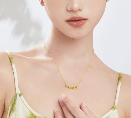 Sterling Silver Heart Shaped and Four Leaf Clover Convertible Pendant Necklace Crystals Jewelry for Women2