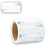 Etiketten Selbstklebend 200 Stück 60x30mm, Klebe-Etiketten zum Beschriften von Einmach-Gläsern, Tiefkühletiketten, Einmachetiketten