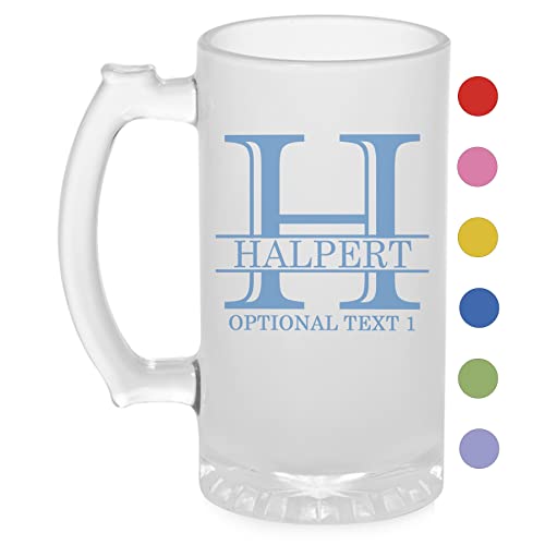 Personalized 16oz Frosted Glass Beer Mug, Groomsmen Gift, Best gift ...