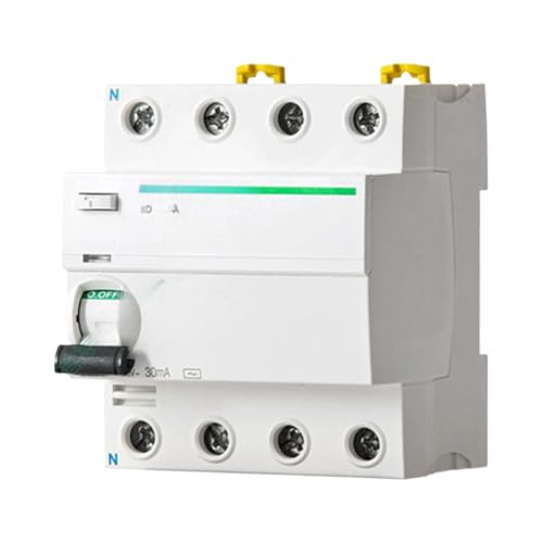 Disjoncteur tétrapolaire A9R53491 4P 100A 30mA protection différentielle fuite terre
