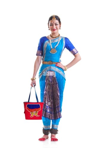 Image of Hand-Printed Tote Bag with Classical Design-Reusable, Zipper Closure For Women & Girls