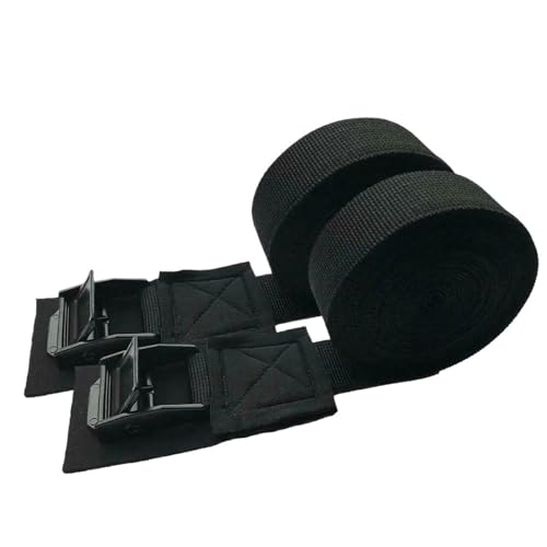 EKalgretrA Correas de Amarre for Coche, cinturón de trinquete Fuerte, Bolsa de Equipaje, Amarre de Carga, Cinta de encuadernación for Techo, 2 uds. Cinta de Amarre con Trinquete