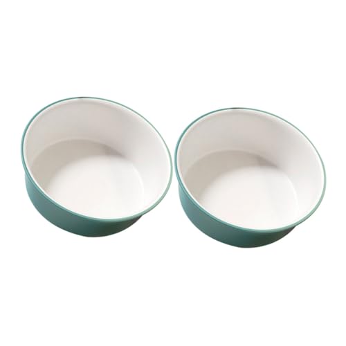 Didiseaon Lot De 2 Bassines En Plastique Moyen 4.5l Bicolores Vert Et Blanc Polyvalentes Pour Bain De Pieds, Lavage Du Visage Et Usage Domestique, Faciles à Nettoyer Et Résistantes