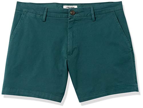 Image of Amazon Essentials Men's Slim-Fit 5 inch Lightweight Comfort Stretch Oxford Cotton Shorts