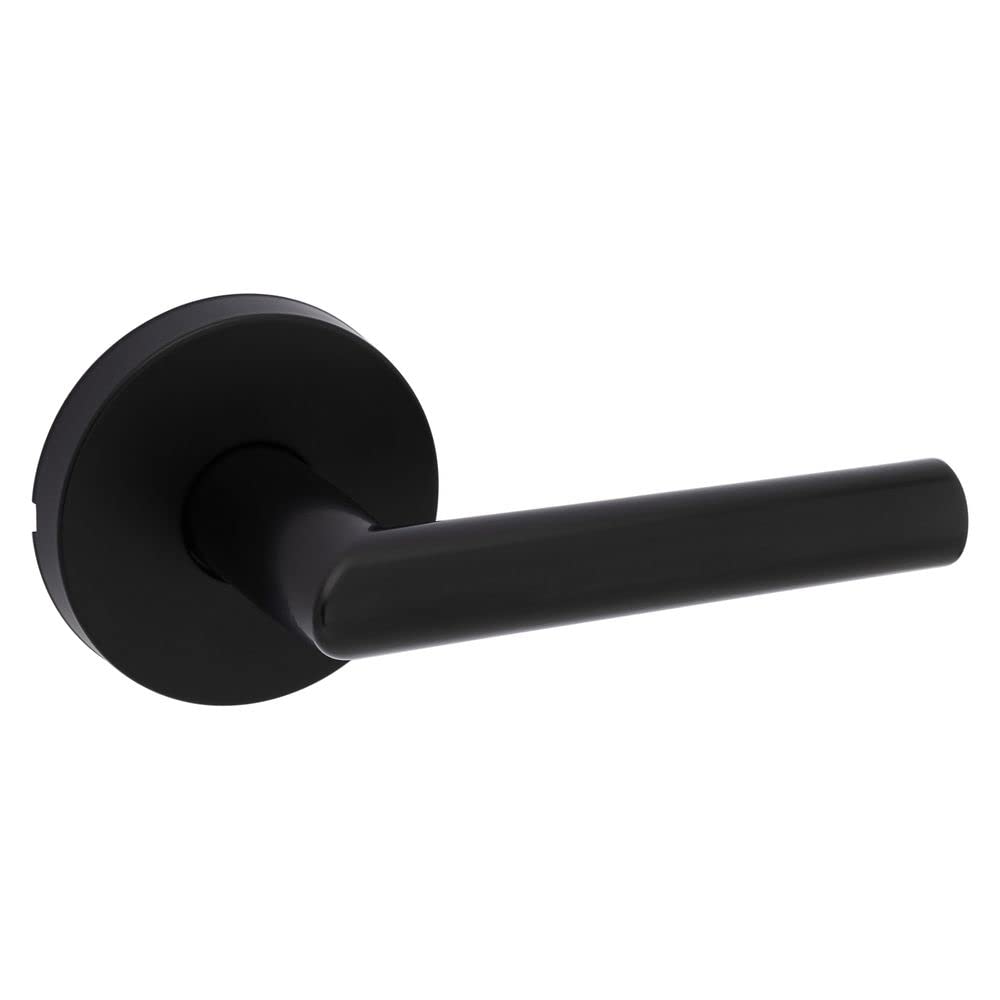 Kwikset Milan Passage Door Lever for Hall and Closet Doors in Matte Black