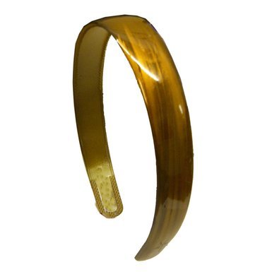 1 Inch Hand Painted Acrylic Metallic Headband - Olive