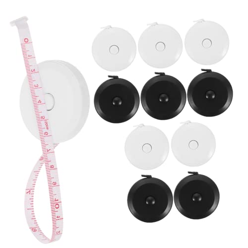 Balacoo 10pcs Retractable Measuring Tape Soft Body Tape Sewing Tool Mini Measure Perfect for Seamstresses