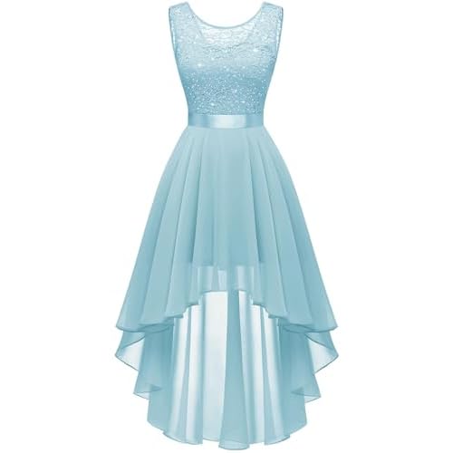 BeryLove Women Homecoming Cocktail Dress Lace Formal Wedding Guest Party