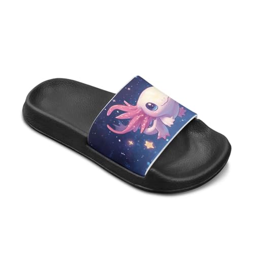 Kids Slide Sandals Axolotl Non-Slip Girls Boys Slides for Beach Pool2