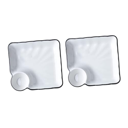 Set de 2 platos cerámicos para sushi estilo japonés miniatura 1