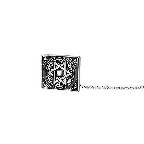 BRTAGG Clips for Tallit Prayer Shawl, Star of David Design, 1.4" long by 1.2" wide, 6.9" Long Chain4