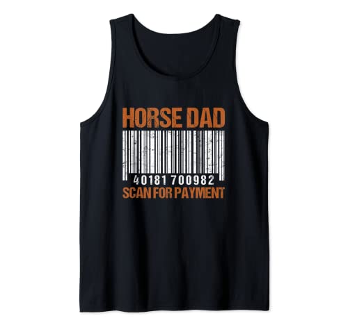 Escaneo del padre del caballo para el pago Camiseta sin Mangas