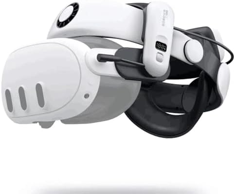 BOBOVR S3 Pro Super Strap VR Accessories Compatible with Meta Quest 3S/Quest 3, 2 IN 1Headstrap and Head air Conditioning, 10000mah Hot-Swappable Battery Pack Fit For Oculus Quest3