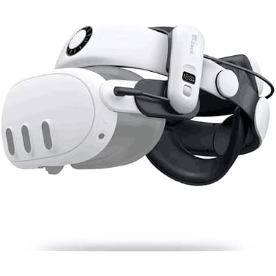 BOBOVR S3 Pro Super Strap VR Accessories Compatible with Meta Quest 3S/Quest 3, 2 IN 1Headstrap and Head air Conditioning, 10000mah Hot-Swappable Battery Pack Fit For Oculus Quest3