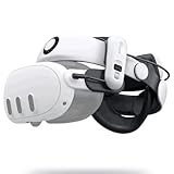 BOBOVR S3 Pro Super Strap VR Accessories Compatible with Meta Quest 3S/Quest 3, 2 IN 1Headstrap and Head air Conditioning, 10000mah Hot-Swappable Battery Pack Fit For Oculus Quest3