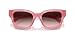 Coach HC8418U Universal Fit Sunglasses, Milky Pink/Grey Pink Gradient, 53 mm