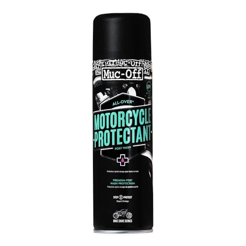 Muc-Off Protector Limpiador de Moto, 500 Ml - Spray de Protección Postlavado Anticorrosivo de Moto - Apto para Todas las Superficies
