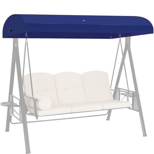Porch Swing Canopy Replacement Top Swing Chair Canopy Replacement for GT Porch Swing Model GCS00229C (Blue)