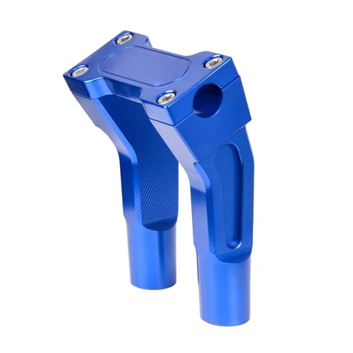 Pinces de barre moto 6" bleues pour sublimer le style de votre Street Bob