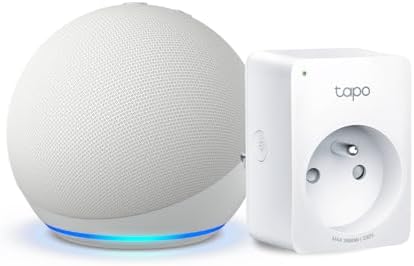 Echo Dot (5e génération) | Blanc + Tapo Matter Prise Connectée, F...