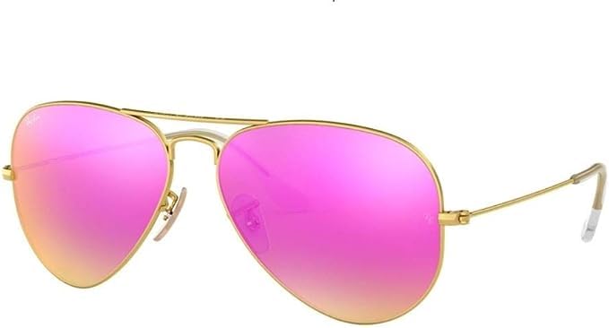 Ray-Ban RB3025 Aviator Metal Unisex Sunglasses For Men For Women + VISIOVA Accessories Bundle Kit