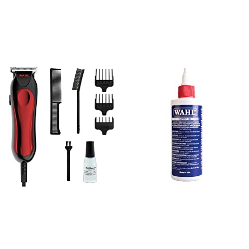 Wahl T-Pro Corded T-Blade Trimmer for Men, Beard & Afro Hair Trimming, Stubble Clipper With Oil, 118.3 ml