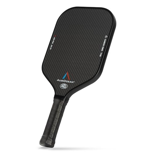 Pickleball Paddles,2025 Carbon Fiber Pickleball Paddle,3K Raw Carbon Fiber Surface with High Grit and Spin,T700SC Racket with High Level of Power Control & Balance,USAPA Approved