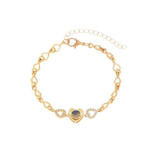 Bracelet réglable anti-ternissement avec projection 100 langues femme