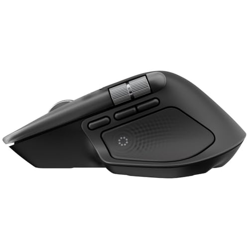Image of Logitech MX Master 4 for Mac, Ergonomic Bluetooth Mouse with Advanced Performance Haptic Feedback, Ultra-Fast Scrolling, USB-C Charging, MacOS, iPadOS, Windows - Space Black