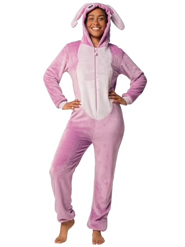 Disney Lilo et Stitch Angel Grenouillere Femme, Combinaison Femme Pyjama Stitch, Angel Grenouillère Adulte, Rose S