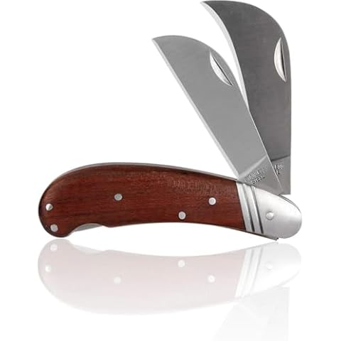 SALEM MASTER Pruning Knife Folding Pocket Knife For Grafting Multi Cutting Tool, Weed Branches Mushroom Diggig Knife Cover