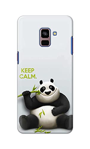 Image of PRINTFIDAA� Printed Hard Back Cover Case for Samsung Galaxy A8 Plus | A8+ Back Cover (Cartoon Panda) -2808