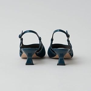 Amazon | [オデットエオディール] スクエアバックベルト パンプス50