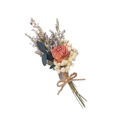 Mini ramo natural de flores secas decorativas miniatura 1