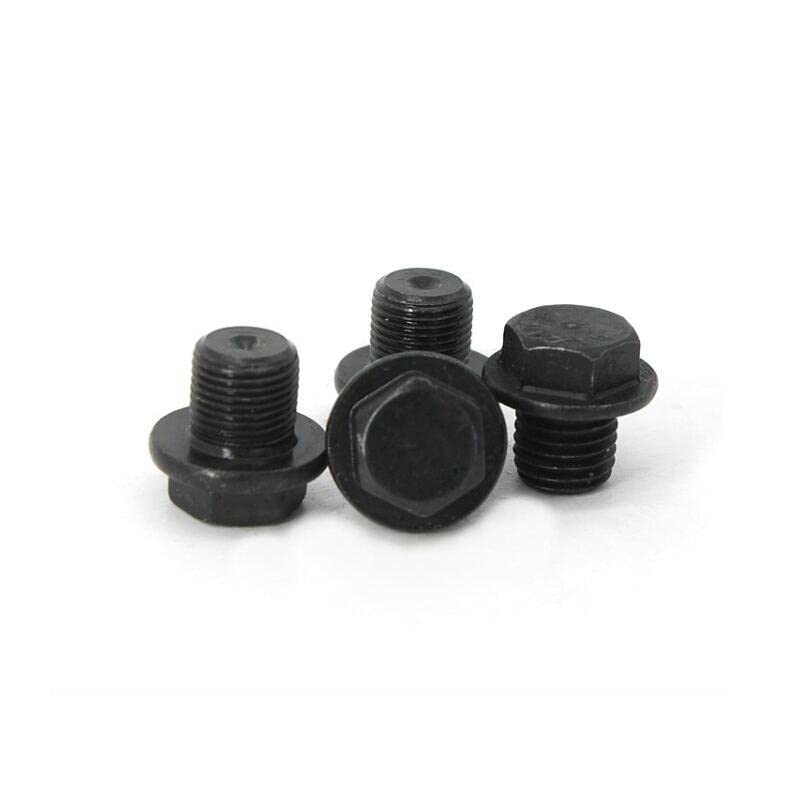 Rosca macho métrica Acero al carbono Tapa de extremo hexagonal negra Brida Hexágono exterior Tapón sólido Instalación de tubería hidráulica de aceite (Tamaño: M48x1.5)