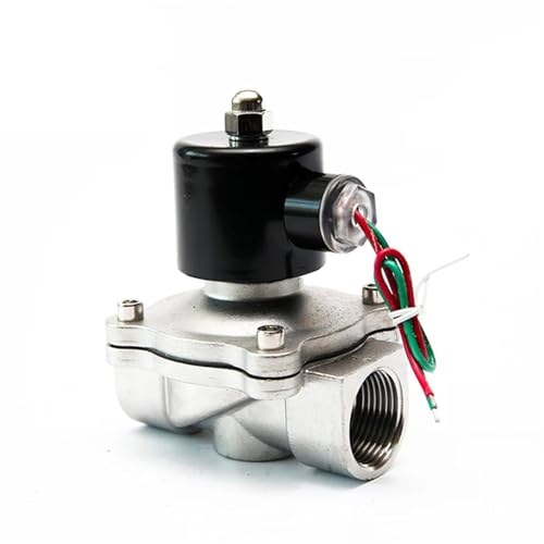 Électrovanne acier inoxydable 304 avec raccord 1-1/2 et membrane NBR robuste