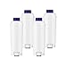 Rediboom 4-pak filtr do wody do ekspresu do kawy kompatybilny z DeLonghi DLSC002, pasuje do De'Longhi ECAM, ETAM, EC680, EC800