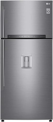 LG GTF916PZPYD Frigorifero Smart Doppia Porta Total No Frost con Congelatore, 592 L, 38 dB, Tecnologia Multi Air Flow, Linear Cooling, Door Cooling - Frigo con Freezer, Wi-Fi e Display LED