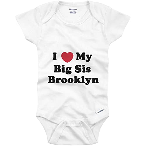Image of I Love My Big Sister Brooklyn: Baby Onesie®