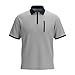 Sdeycui Men's Waffle Polo Tshirts Half Zipper Shirts Casual Business Fashion Loose Work T-Shirts with Pocket Gray