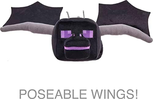Minecraft Ender Dragoon Plush Figure with Lights and Sounds, Video-Game Collectible Toy, Gift for Fans Age 3 Years Old & Up