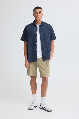 Short cargo pour homme confortable bermuda coton droit !Solid SDMohan - 3