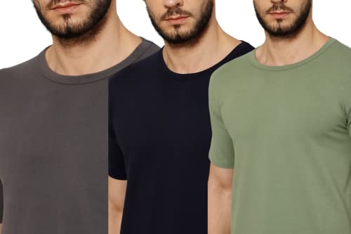 Image of T-Shirt for Men - 100% Cotton Casual T-Shirt | Half Sleeve, Round Neck 4 Way Stretch Fabric | Slim Fit T-Shirt