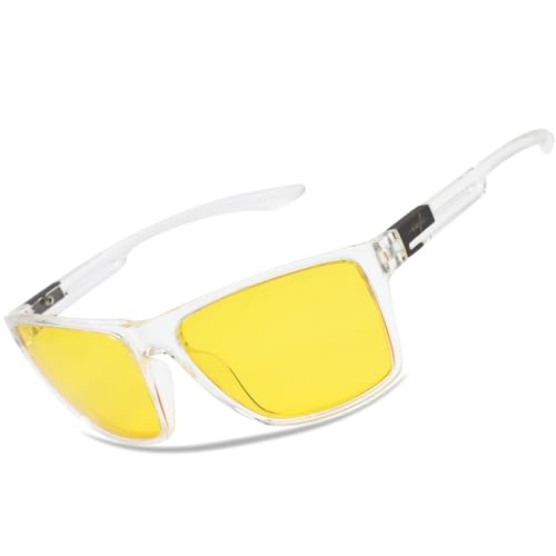 INFI Night Driving Glasses for Men Women Anti Glare Polarized HD Night Vision Yellow Lens