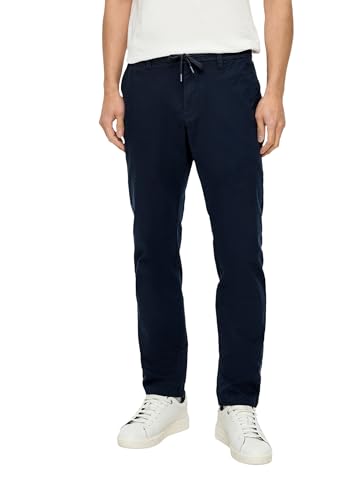 Chino coupe droite s.Oliver bleu 5978 en coton premium de taille 38W x 30L