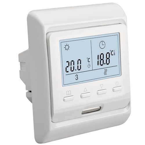 Wengart Thermostat hebdomadaire programmable à Affichage numérique WG806, AC230 V