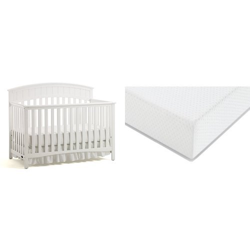 Graco Charleston Convertible Crib + Graco Premium Foam