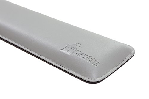 Bailey Full Size By Castle - Leather Ergonomic Computer Wrist Rest Pad For Keyboards With Around 104 Keys - Firm Keyboard Wrist Support For Typists, Gaming, And Heavy Office Use (Stone, Full Size) #TOP3