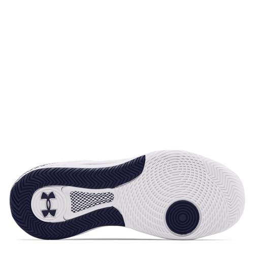 Under Armour womens Hovr Block City Volleyball Shoe, White (100 Midnight Navy, 7.5 US